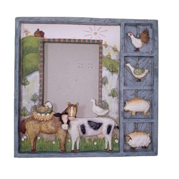 Seymour Mann Other - Seymour Mann 3D Shadow Box Farm Animal 3.5"x5"Picture Frame